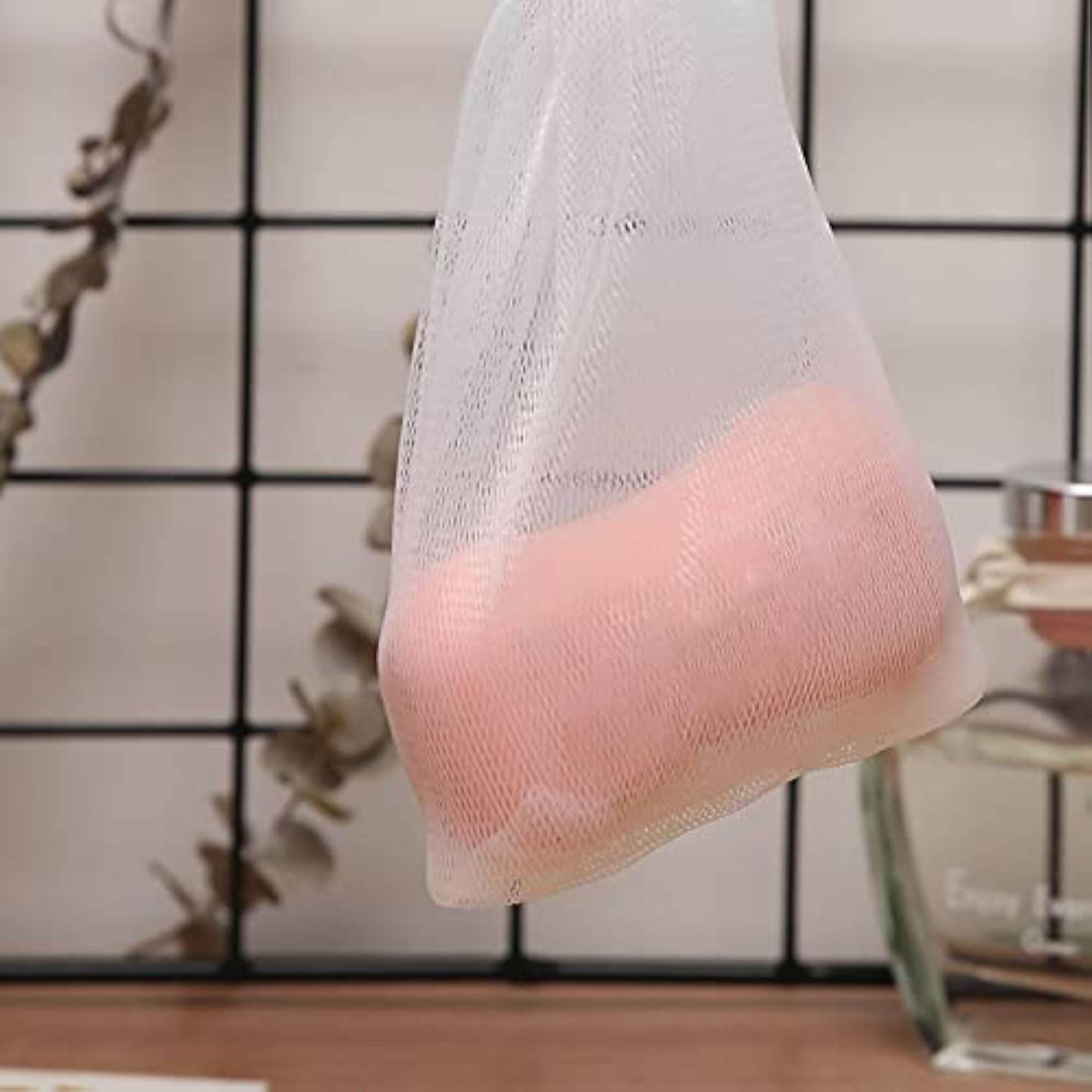 Bubble Mesh Bag, Travel Portable Foam Pouch for Bathing