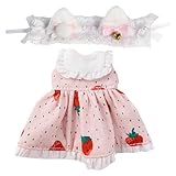 Xyrmync Ob11 Doll Clothes Cat Ear Headdress Dress 1/12 BJD Doll Dress Up Accessories (Pink 2)