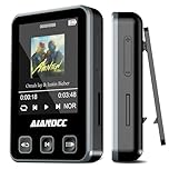 Mp3 Players with Bluetooth 5.3, 32GB Mp3 Player With Sports Clip and Armband, 1.77-inch TFT Color Screen, HiFi Sound Music Player, Earphones Included, TF Card Can be Inserted, Black