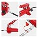 10 Ton Porta Power Hydraulic Jack Kit, Heavy Duty Auto Body Frame Repair Tool Set with 4.6ft Oil Hose, Hydraulic Ram Pump and Rolling Wheeled Case for Automotive, Garage, Farm, Industrial Equipment