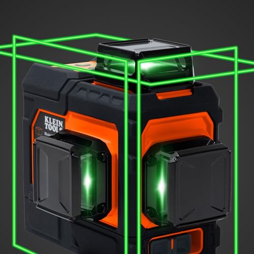 Image of Klein Tools 93PLL Self-Leveling Laser Level, Green 3x360-Deg Planes, Rechargeable Battery, Magnetic Mount, Class II Laser (≤1mW @ 510-530nm)