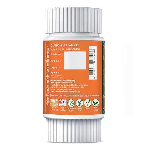 Image of Herbal Hills Diabohills 60 Tablets - Pack of 5
