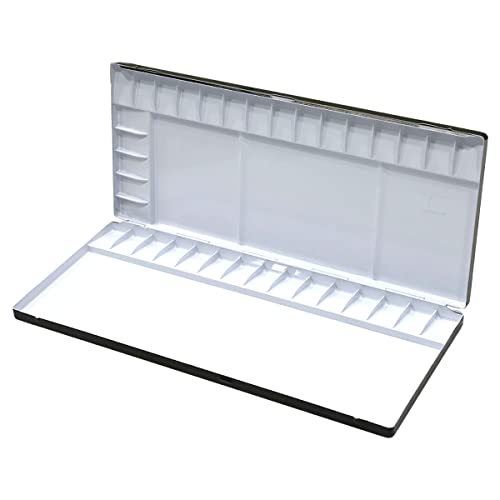 Color Around - Paleta de Aluminio para Acuarelas, Negro, 35 Well(13.78'x5.91'x0.87')