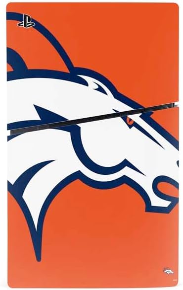 Skinit Decal Gaming Skin Compatible with PS5 Slim Disk Bundle - Officially Licensed NFL Denver Broncos Large Logo Design