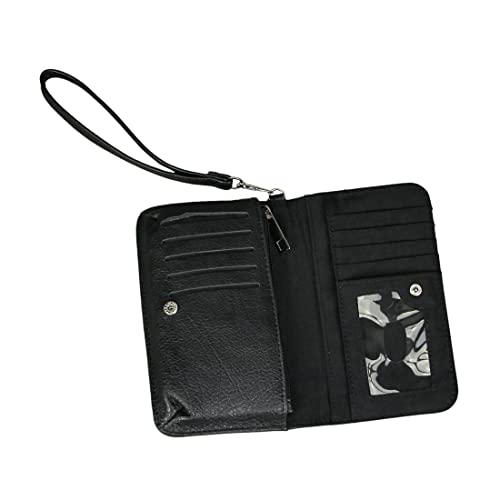 7 Inch Moon And Death Tarot Cards Vinyl Detachable Strap Wrist Wallet Id Holder #TOP2