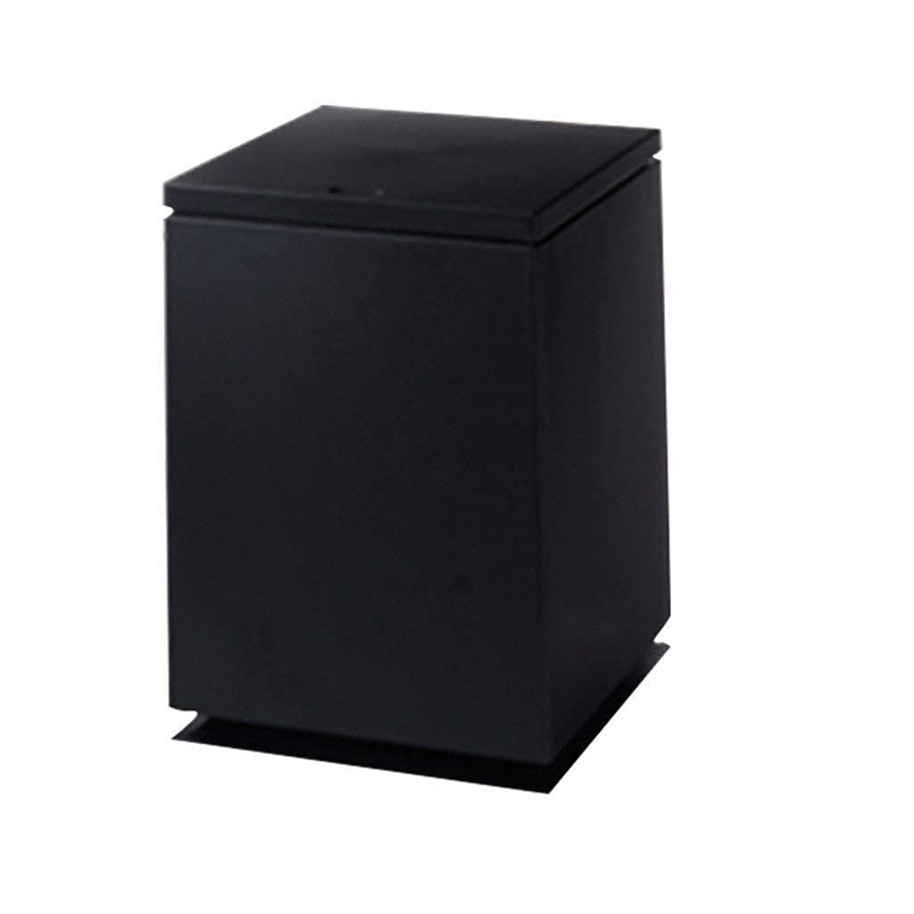 Poubelle imperméable carrée multi-couleurs avec couvercle pour maison et jardin