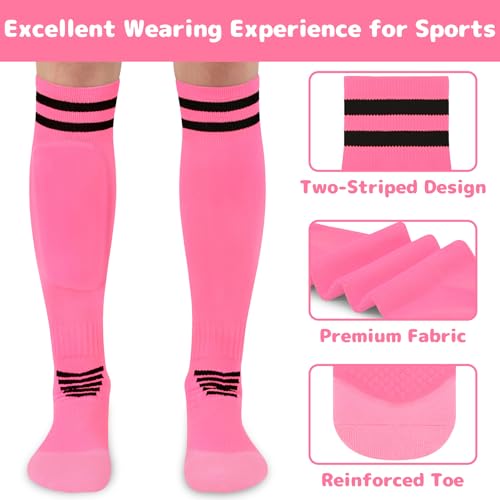 Image of Olreco Kids Soccer Socks Youth Baseball Socks Men Women Softball Sock for Girls Boys Football Sock Men Team Sports Accessory