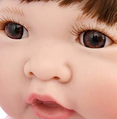 Reborn Baby Puppen Handgemachte Lebensechte Realistische Silikon Vinyl Baby Puppe Weiche Simulation 14 Zoll 35 Cm Augen öffnen Mädchen Lieblings Geschenk – Bild 6