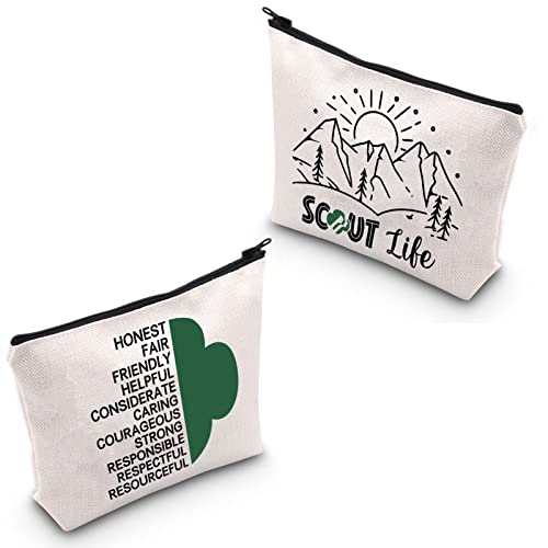 POFULL Scout Leader Gift Scout Life Cosmetic Bag Power Gift
