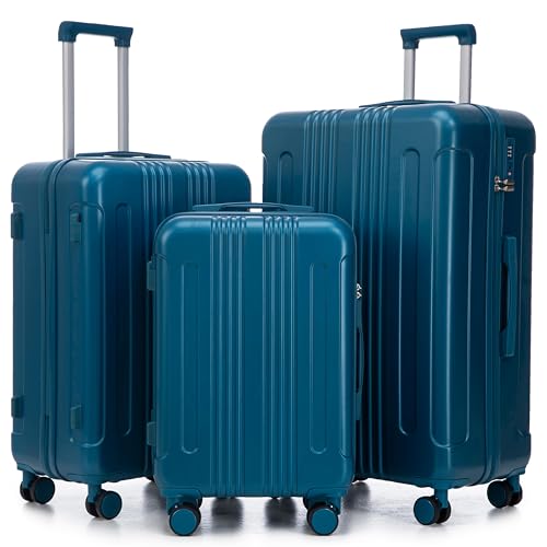 Image of Merax 3 pcs /set in ABS Spinner Wheel Luggage Set, Carry on Suitcase