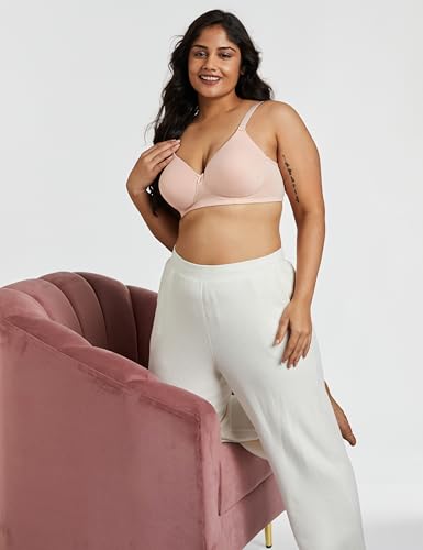 Image of Amazon Brand - Symbol Women's Cotton Stretch Padded Wire Free Medium Coverage T-Shirt Bra