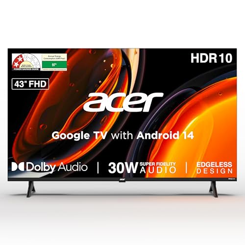 Image of acer 108 cm (43 inches) Ultra I Series FHD Smart LED Google TV AR43FDJGU2841BD (Black) 2025 Model