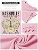 WIEIYM Womens Oversized Nashville Music T Shirt Rock Tshirts Vintage Guitar Wings Graphic Tee Shirt Country Concert Band Short Sleeve Tops Pink #5