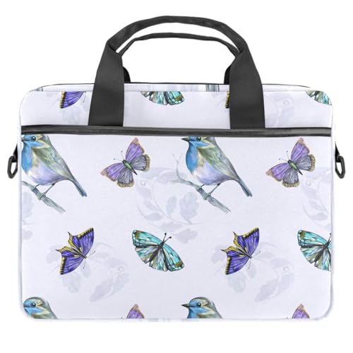 Sacoche PC portable 13-14 pouces motif oiseau pour le bureau et les trajets