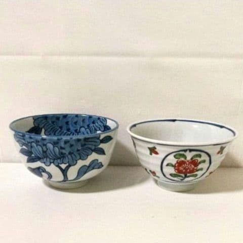 未使用 源右衛門 夫婦飯碗 茶碗 染付向日葵絵 染錦椿絵 ペアセット Amazon.co.jp: 源右衛門 夫婦飯碗 茶碗 染付向日葵絵 染錦椿絵 ペア