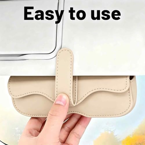 Image of 1 PCS Sunglass Holder for Car, Automotive Eyewear Storage Case, Compact Car Interior Accessories for Driving Convenience