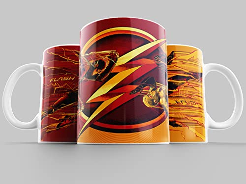 Custom 2gether - Taza Flash, taza de cerámica calidad premium 350ml hecha a mano, regalo friki y...