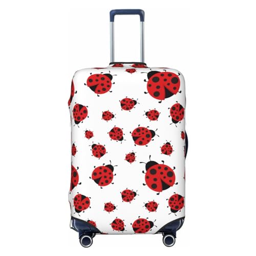 Cute Ladybirds Luggage Cover Anti Scratch Dirt Waterproof Elastic Travel Luggage Cover Protector Suitcase Cover for Suitcase Tsa Approved Fit 18-32 Inch Luggage