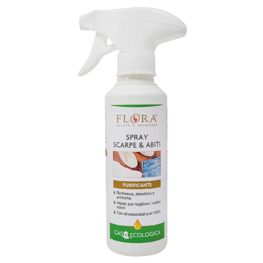 Spray Purificante para Ropa y Calzado Flora, Aceites Esenciales Naturales, 200ml