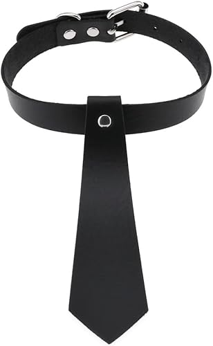 Miniatura 2 de FM FM42 Multicolor PU cuero simulado 6.7 in longitud collar de corbata collar gargantilla