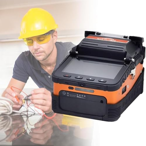 Image of LDMLAX AI-6C+ Fiber Optic Splicer Machine Six Motor Automatic Core Alignment Fiber Fusion Splicer Fiber Optical Welding Splicing 8S Heating 18S, 3 Mode Fiber Holder