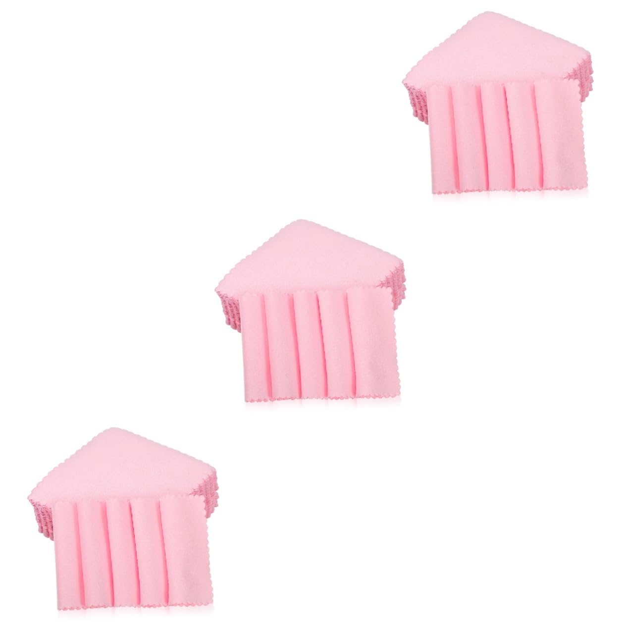 SHINEOFI 3 Set Detergente per Panni Lucidanti Detergente per Occhiali Orologi Stoffa Rosa Gioielli Lucidatura Panno per Pulizia in Fibra Micro Detergente per Gioielli in Argento 100 Pezzi*3