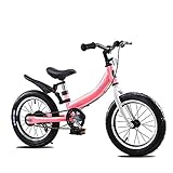BERJMA Kinderbilanz Fahrrad 2 in 1 Kinderfahrrad, geeignet für Jungen und Mädchen im Alter von 2-7, Fahrrädern ohne Pedals Bike Pink-12 inches
