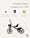 KRIDDO Kids Tricycles Age 24 Month to 4 Years, Toddler Kids Trike for 2.5 to 5 Year Old, Gift Toddler Tricycles for 2-4 Year Olds, Trikes for Toddlers, Blue