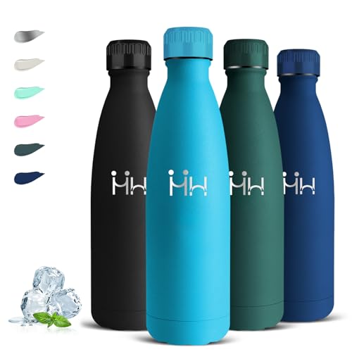 Borraccia Termica, Borraccia 750 ml, Senza BPA, Borraccie Acciaio Inox, Senza Perdite, Borracce Termiche, Isolato Sottovuoto, Facile da Trasportare, Bottiglie Inox per Campeggio, Ufficio, Fitness