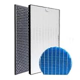 3 個フィット、シャープ空気清浄機フィルター KC-D50 KC-E50 KC-F50 HEPA フィルター活性炭フィルターに対応