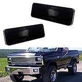 Tonsya Smoked Lens For 1980 1981 1982 1983 1984 1985 1986 Ford Bronco F150 F250 F350 Truck Front Corner Turn Signal Parking Lights housings E1TZ13200A, FO2520101