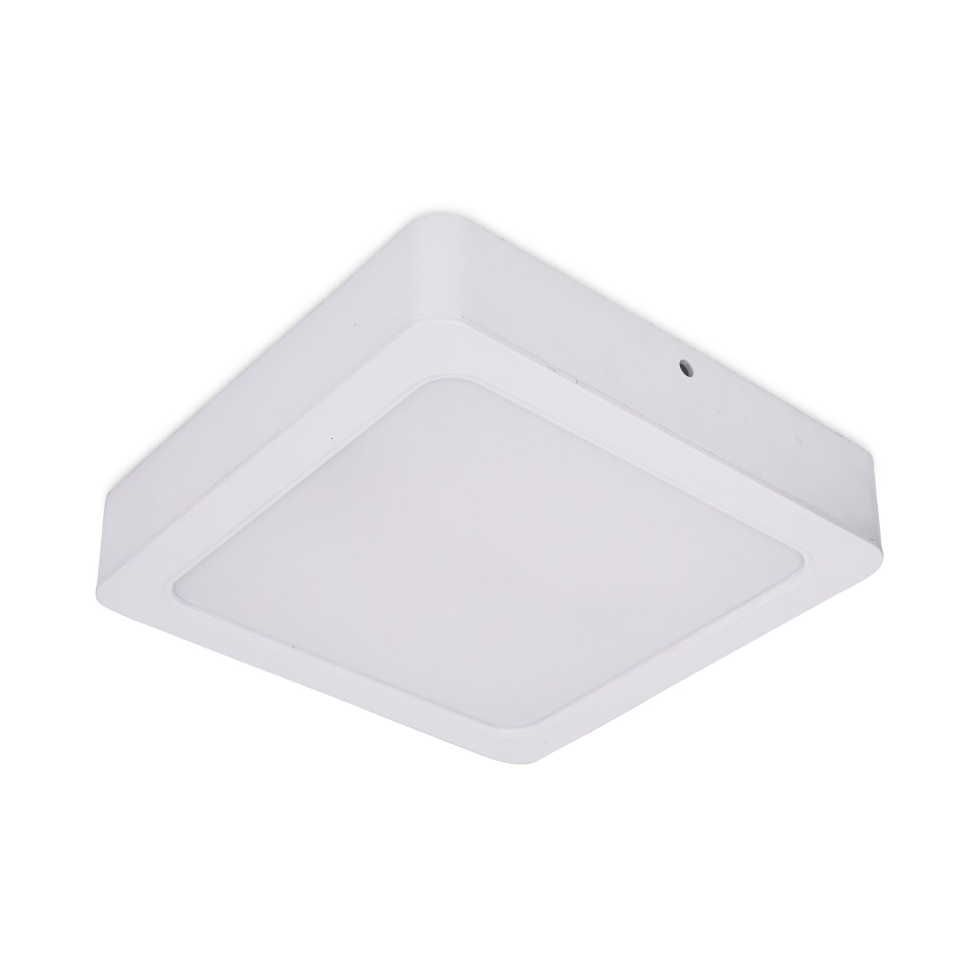 ValueLights | 25cm Square Bathroom Ceiling Light Fitting IP44 24W Integrated LED Recessed | Close-to-Ceiling Lights, Home Décor & Improvement Essential | White | Mains Wired