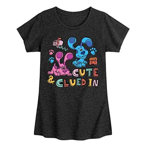 Blue's Clues & You! Hybrid Apparel Cute & Clued in - Toddler & Youth Girls Short Sleeve Graphic T-Shirt
