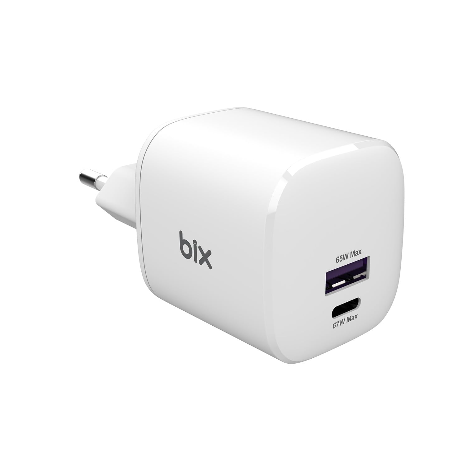 Bix SV67 65W GaN USB-A SuperVooc 2.0 + 67W PD Type-C Çift Bağlantı
