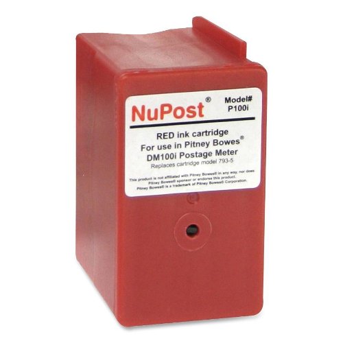 NuPost Non-OEM New Postage Meter Red Ink Cartridge for Pitney Bowes 793-5
