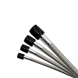 Nitrous Express 11192 D-4 16' Stainless Steel Braided Hose with Blue Connector