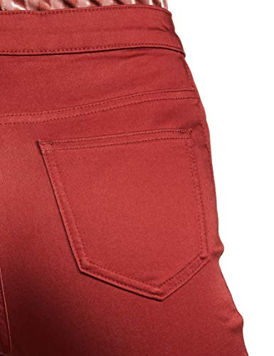 Image of Marks & Spencer Womens Solid High Rise Skinny Fit Trouser