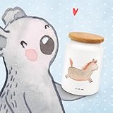 Mr. & Mrs. Panda Vorratsdose Pferd springt - Geschenk, Hoftiere, Pony, Vorratsbehälter, Pferdebesitzer, Landwirt, Keksdose, Aufbewahrungsdose,