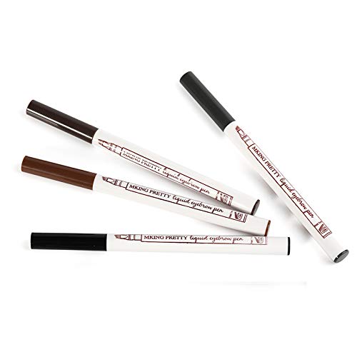 Eyebrow Pencil, Microblading Eyebrow Pen, Tattoo Eyebrow With Precision Applicator Long Lasting, Waterproof, Smudge Proof For Fuller Natural Looking Brows - 4 Pcs …