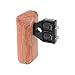 CAMVATE DSLR Wood Wooden Handle Grip Mount Support for DV Video Cage Rig (Left Hand)