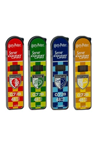 Deep Mekanık Kalem Ucu 0.7 MM 2B - Harry Potter Damalı 4'lu Set