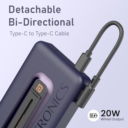 Portronics Revvo 15W MagSafe 10000mAh Power Bank Blue - Image 6
