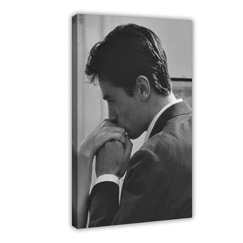 FKBALCZ Alain Delon in L'eclisse (1962) Movie Canvas Poster Wall Art Decor Print Picture Paintings for Living Room Bedroom Decoration 08x12inch(20x30cm)
