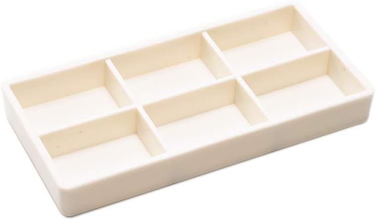 Easyinsmile Drawer Organizer Instrument Tray Holder Dental Drawer Organizer (B, White)