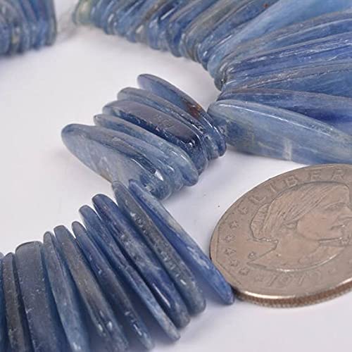 Perles de cyanite bleue de 23 à 29mm LKBEADS U2286 pour réparer et personnaliser vos colliers