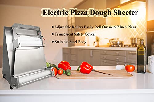CARESHINE 370w Automatic Pizza Dough Roller Sheeter machine,pizza making machine Ship from USA 2-5 Days Delivery