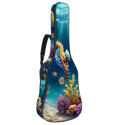 Sac pour guitare acoustique imperméable 42.9 pouces avec poches de rangement