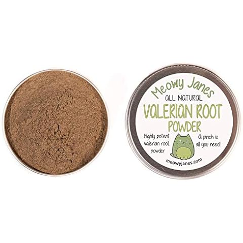 Meowy Janes Valerian Root Powder- Catnip Alternative - 40 g- Fine Ground Valerian Root - Cat Toy Cover