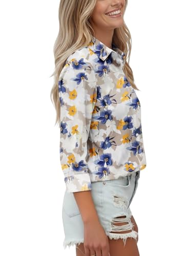 Image of Soft Wrinkle-Free Button Down Stretch Shirts for Women, Breathable Moisture-Wicking Casual Work Dress Tops