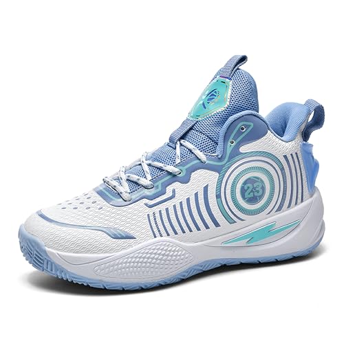 Image of Men's High-Top Basketball Shoes Anti-Slip and Wear-Resistant Soles Running Shoes Graffiti Design Fashionable Sports Shoes
